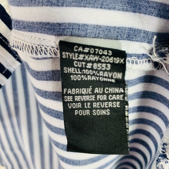 plus SZ  Button Down Roll-up 3/4 Sleeves Lapel Collar Shirt  sz 1X Velvet Heart - Picture 14 of 15